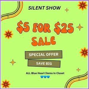 5 FOR 25! Super Sale